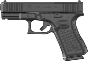 Glock PV2350201MOS G23 V MOS 40 S&W 10+1 4.02" Black GMB Barrel, Black nDLC Steel Optic Ready/Serrated Slide, Black Polymer Frame w/Accessory Rail, Interchangeable Backstrap Grip, Ambidextrous