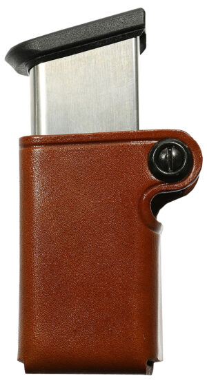 Galco SMC26 SMC Mag Case Single Tan Leather Belt Loop Compatible w/ Taurus PT945 Belts 1.75" Wide Ambidextrous Hand