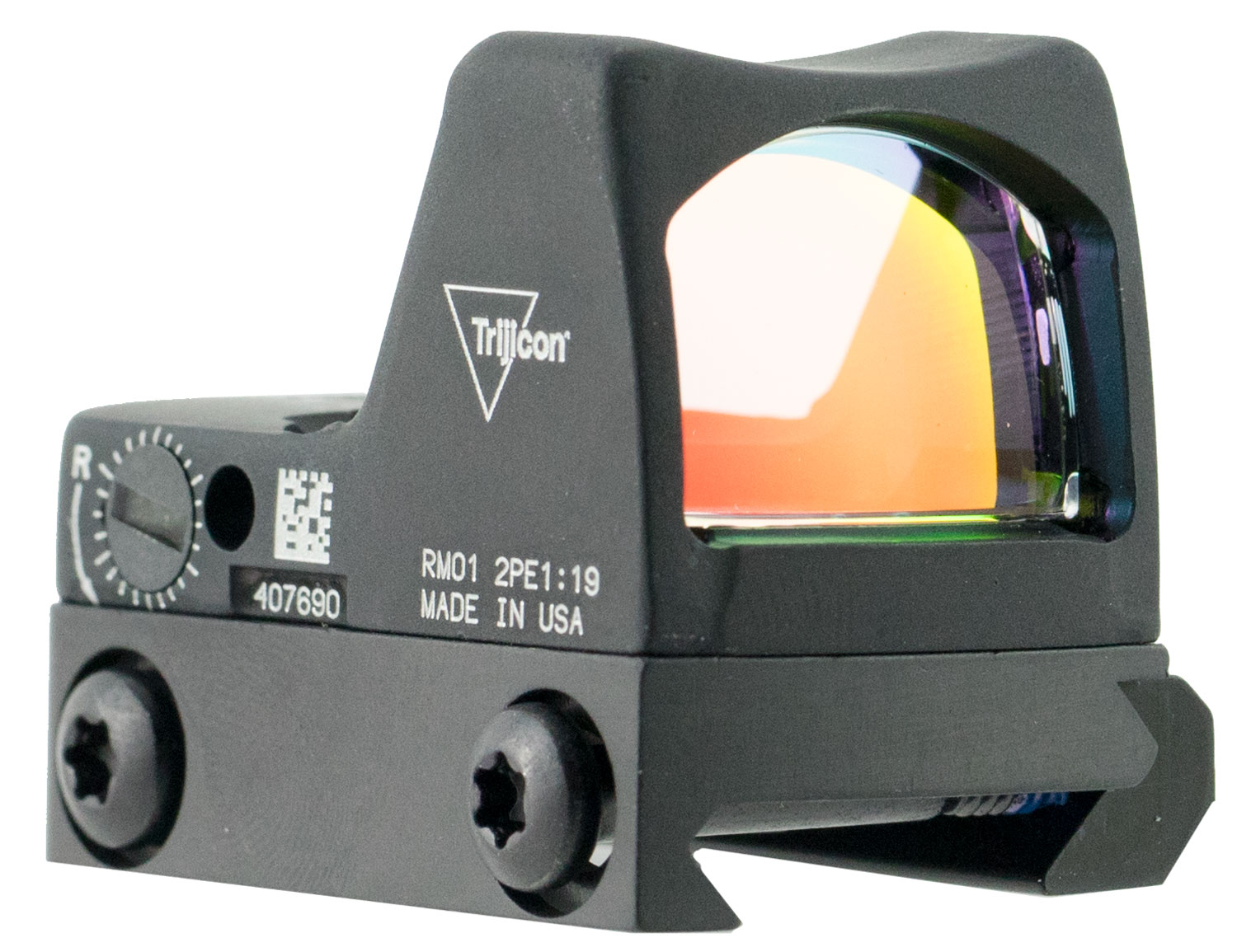 Trijicon 700601 RMR Type 2 Matte Black 1 X 0.89" x 0.67" 3.25 MOA Red Dot with Picatinny Mount