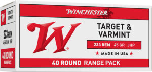 Winchester Ammo USA2232 USA  223Rem 45gr Jacketed Hollow Point 40 Per Box/10 Case