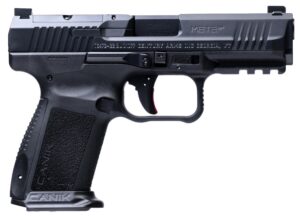 CANIK METE SF ONE SERIES 9MM 4.19IN BARREL 1-15RD MAG BLACK FINISH 3 DOT SIGHT CO-WITNESS OPTIC READY SLIDE WITH RMS/RMSc FOOT PRINT HG5637OS-N