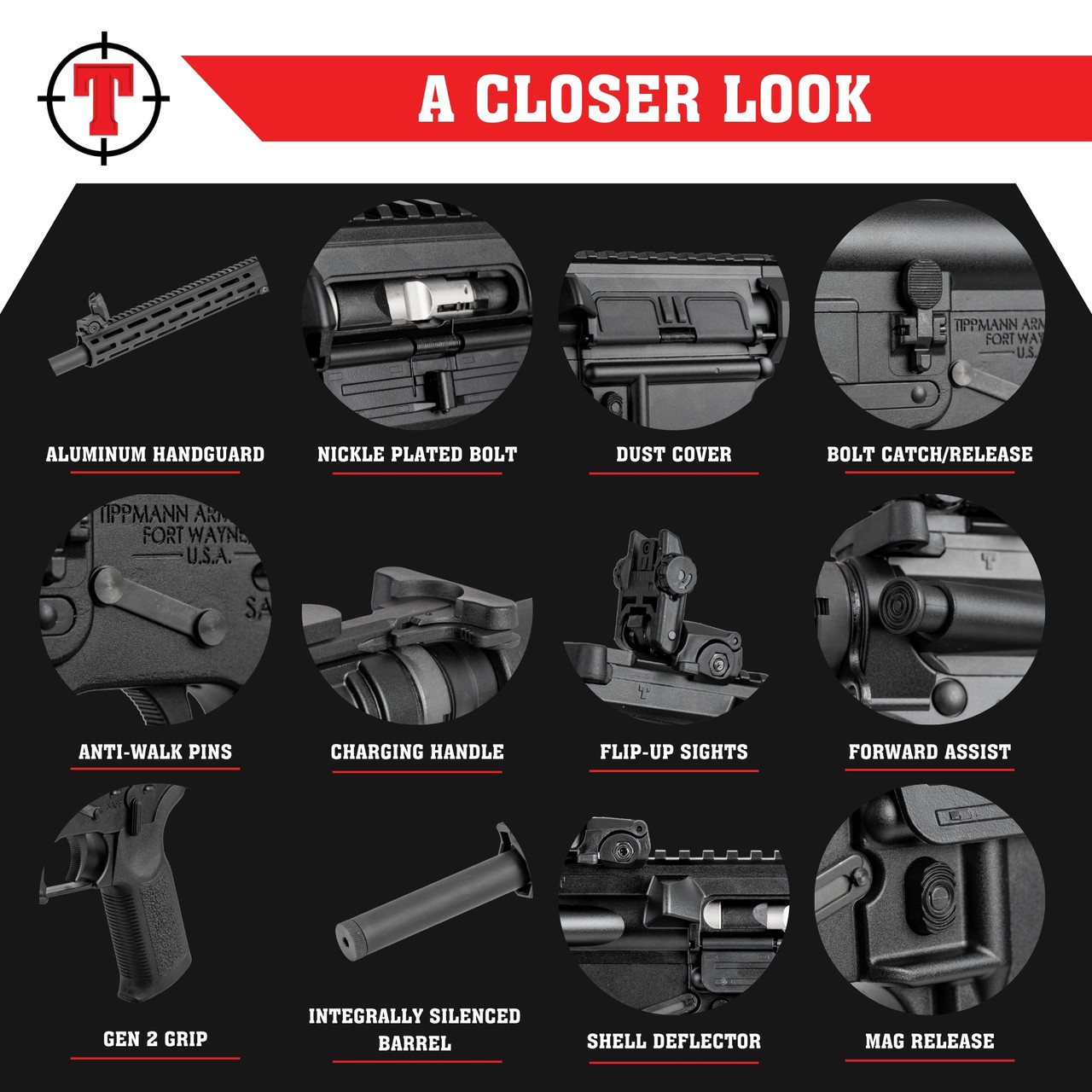 Tippmann Arms M4-22 ELITE ISS Integrally Suppressed Rifle .22LR AR15