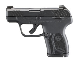RUGER LCP MAX N.M.S. 380ACP 2.8" PISTOL BLACK, TRITIUM/WHITE FRONT SIGHT 1-10RD