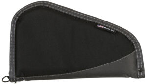 Allen 44413 Deluxe Handgun Case Black w/Gray Trim, Foam Padding, Non-Absorbent Lining & Lockable Zipper 13" L