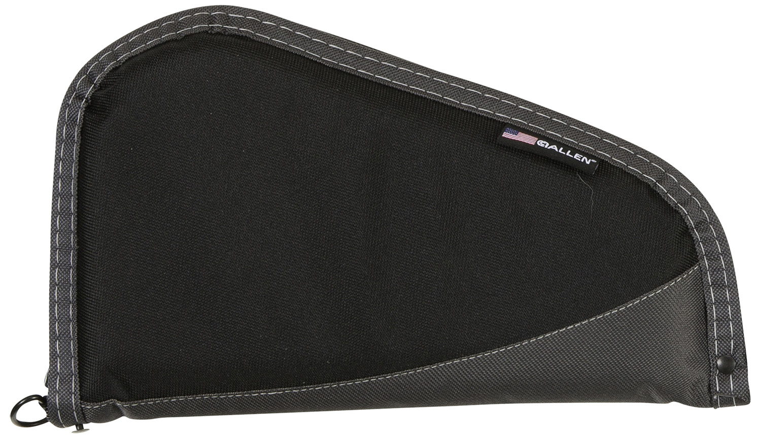 Allen 44413 Deluxe Handgun Case Black w/Gray Trim, Foam Padding, Non-Absorbent Lining & Lockable Zipper 13" L