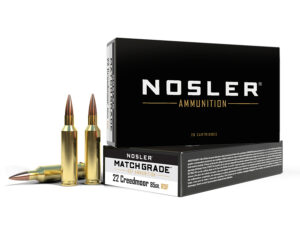 Nosler 51297 Match Grade 22Creedmoor 85gr RDF Hollow Point Boat Tail 20 Per Box/10 Case