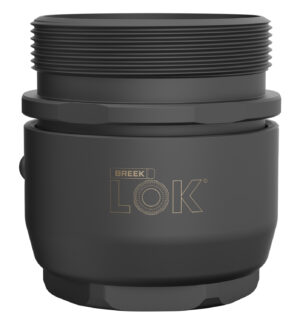 Breek Arms BRK4300 Breek LOK 3QD  Fits 1.375"x24 TPI Titanium DLC Black