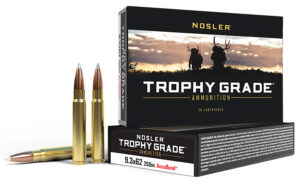 Nosler 48634 Trophy Grade  9.3mmx62Mauser 250gr Nosler AccuBond 20 Per Box/10 Case
