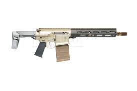 Q BOOMBOX 8.6 BLACKOUT PISTOL 12" BBL, BRACE, GRAY ACCENTS 20RD MAG