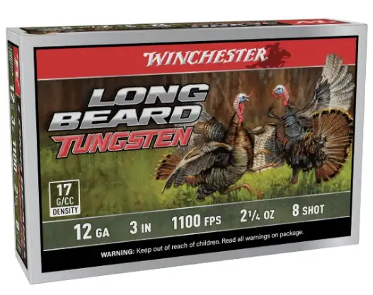 WINCHESTER 12 GA 3" #8 LONG BEARD TS17 2-1/4 OZ 5RD/BX 10BX/CS