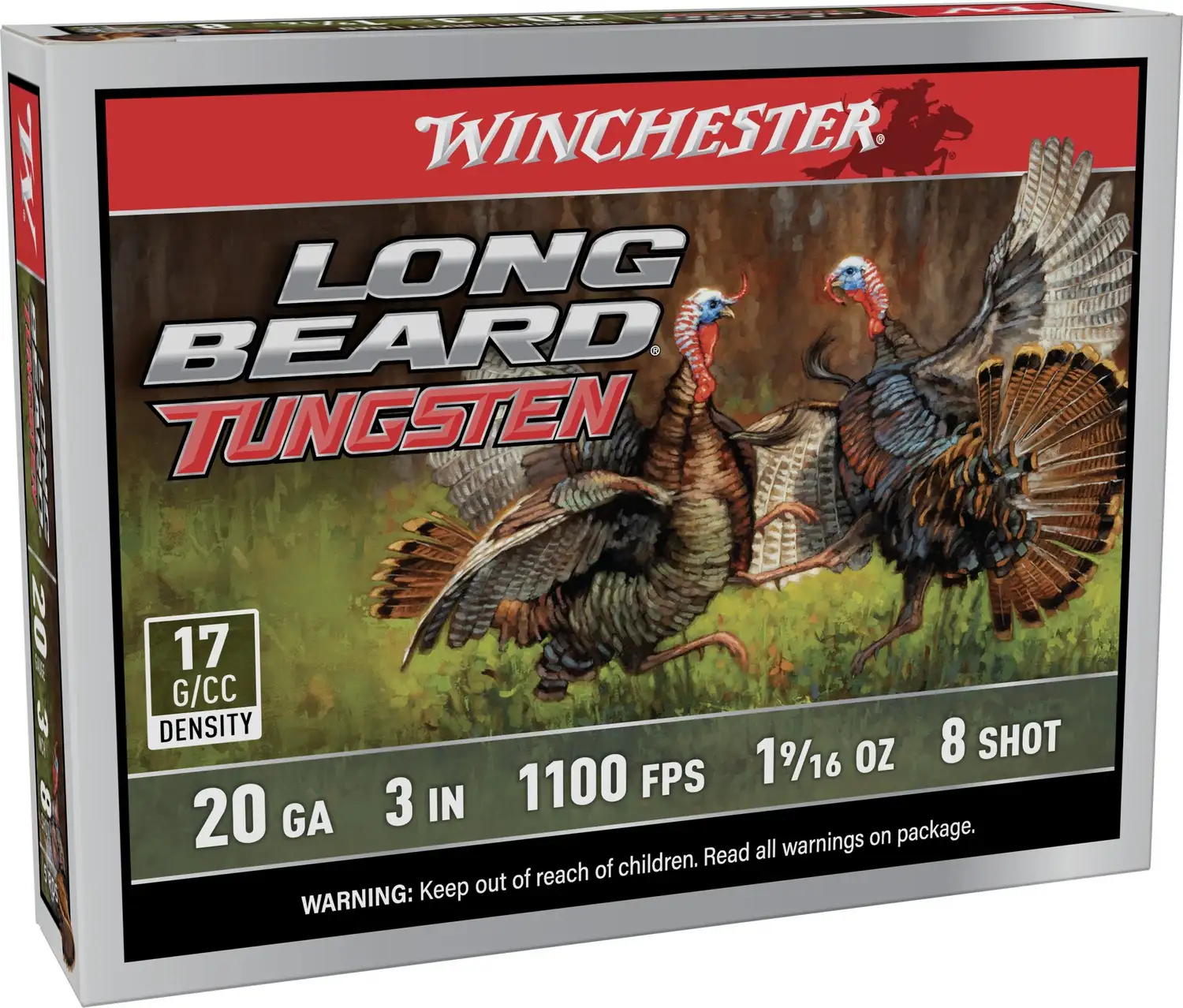 WINCHESTER 20 GA 3" 8 LONG BEARD TS17 1-9/16 OZ 5RD/BX 10BX/CS