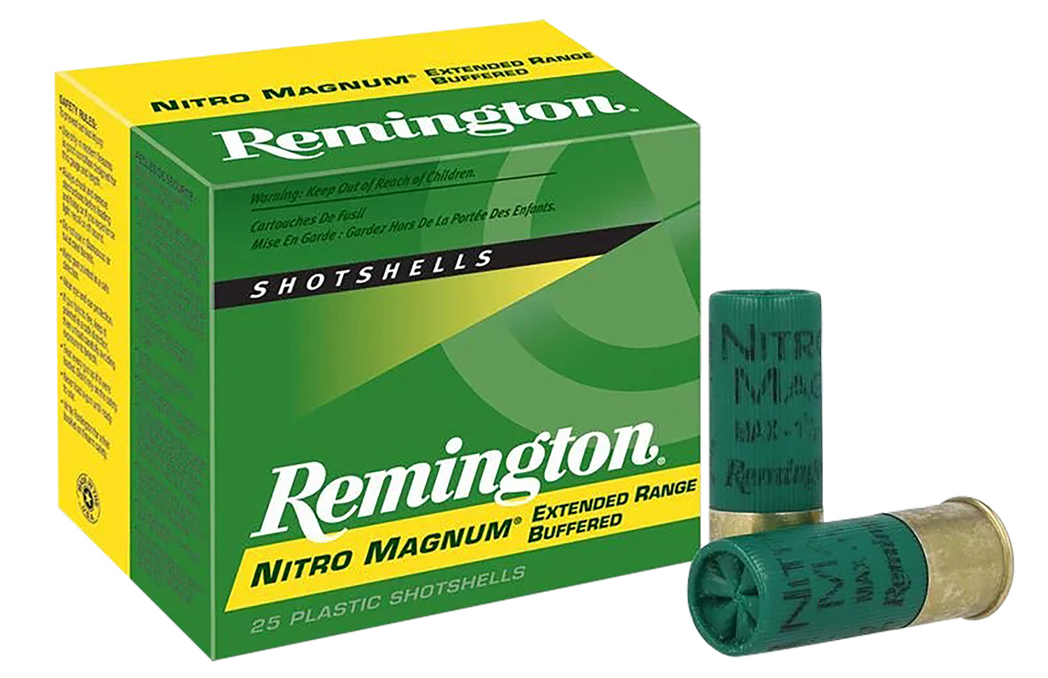 Remington Ammunition 26684 Nitro Magnum 12Gauge 3" 1 7/8oz 4Shot 25 Per Box/10 Case