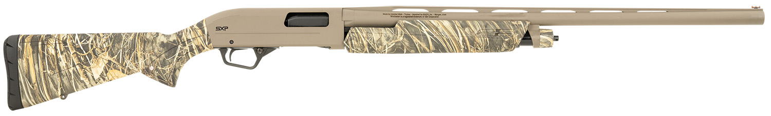 Winchester Repeating Arms 512432391 SXP Hybrid Hunter 12 Gauge 3" Chamber 4+1 (2.75") 26", FDE Barrel/Rec, Realtree Max-7 Furniture, Fiber Optic Sight, Includes 3 Invector-Plus Chokes