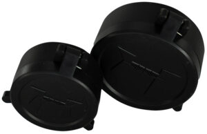 Huskemaw Optics 20SFC416 Blue Diamond Flip-Up Lens Caps Black Rubber 42mm Objective, Compatible w/Blue Diamond 4-16x42mm