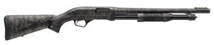 Winchester Repeating Arms 512457395 SXP Defender Compact 12 Gauge Pump 3" 5, 2 3/4" Shells 18" Forged Carbon Hydrodip Steel Barrel, Aluminum Receiver, Fixed Forged Carbon Hydrodip Synthetic Stock