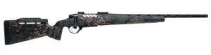 Seekins Precision 0011710213-F Havak PH3 6 Creedmoor 24" Black Fluted Threaded Barrel, Black Picatinny Rail Steel Receiver, Adj Cheek Riser Woodland Shadow Synthetic Stock