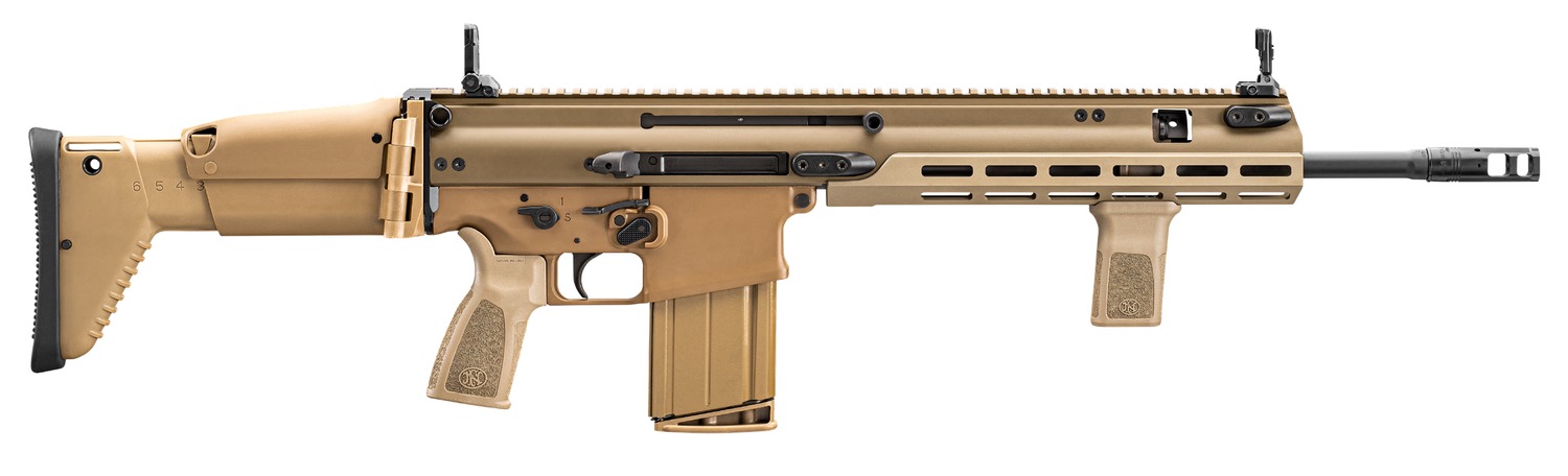 FN SCAR 17S 7.62/.308 20+1 16.25" Compensated Barrel, FDE, Ambi 38102017200
