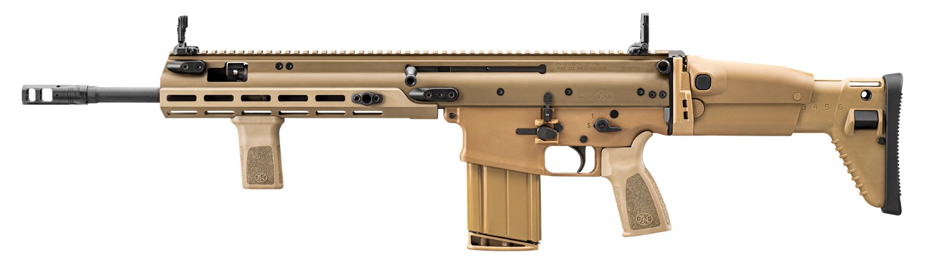 FN SCAR 17S 7.62/.308 20+1 16.25" Compensated Barrel, FDE, Ambi 38102017200