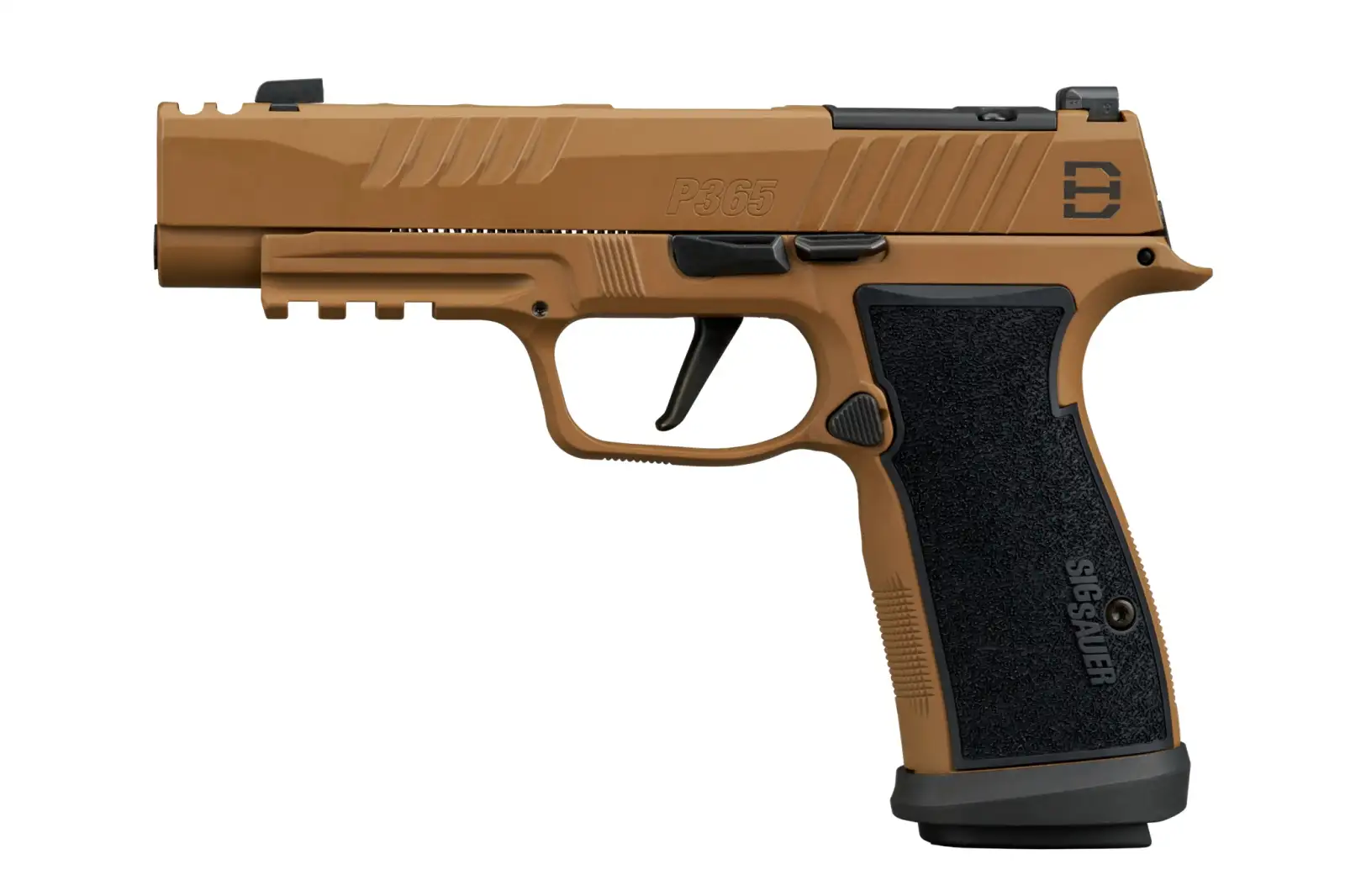SIG SAUER P365 AXG DH3 DANIEL HORNER 9MM PISTOL 3.7" COYOTE, O.R. 2-21RD,1-17RD MAGS - Image 2