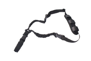 Rukx Gear ATICT1PSB Tactical Single Point Sling Black Nylon Adjustable Bungee