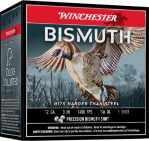 Winchester Ammo SWB1231 Bismuth  12Gauge 3" 1 3/8oz Tin Plated Bismuth 1Shot 25 Per Box/10 Case
