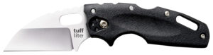 Cold Steel CS20LTZ Tuff Lite  2.50" Folding Sheepsfoot Plain AUS-8A SS Blade, 3.50" Black Textured Griv-Ex Handle