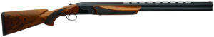 Charles Daly 930395 202E  20 Gauge Break Open 3" 2rd 26" Black Over/Under Vent Rib Barrel, Black Engraved Steel Receiver, Fixed w/Pistol Grip Walnut Stock