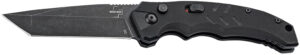 Boker 01BO797 Intention II  3.07" Folding Tanto Plain D2 Steel Blade Black G10 Handle