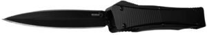 Boker 06EX244 3.39" Double Edge Dagger Plain Black D2 Steel Blade Aluminum Handle