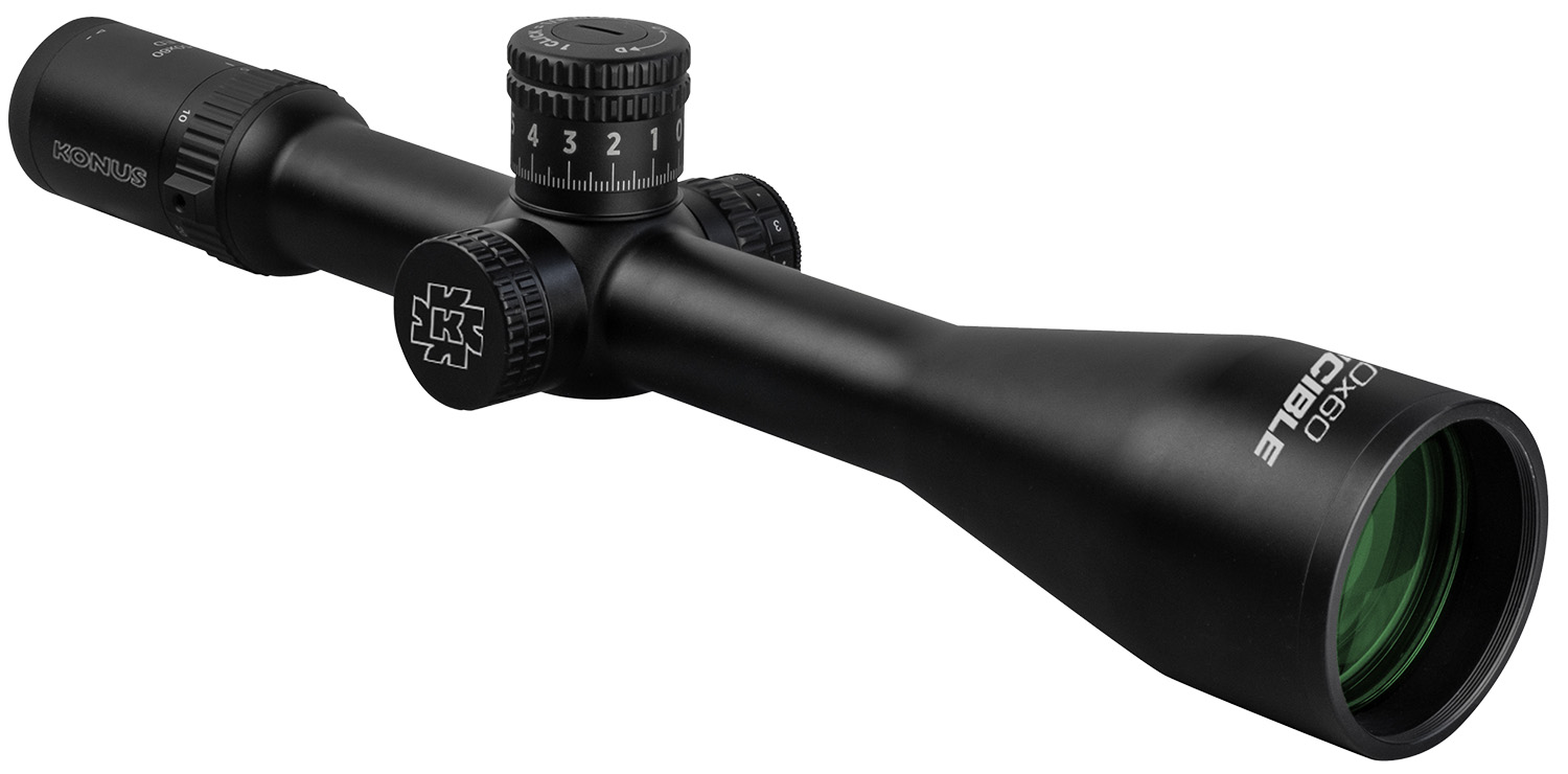 Konus 7177 Invincible 5-50x60 34mm Tube Fine Crosshair w/ Illuminated Dot Reticle