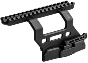 Leapers MTUAK01 Quick-Detachable AK Side Mount  Matte Black Anodized Aluminum 6.69" Long