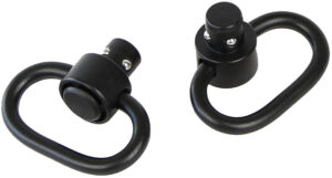 Bulldog BD884 Deluxe Push Button Swivel Black 1.25" Steel