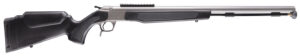CVA PR2050SM Optima  50 Cal 26" Stainless Fluted Barrel, 0 MOA Picatinny Rail Stainless Steel Receiver, Fixed Black Synthetic Stock