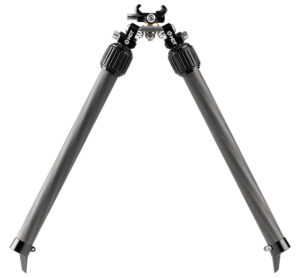 Mdt Sporting Goods Inc 114770BLK BackCountry Bipod 7.50-14.30" High Black Carbon Fiber/Aluminum