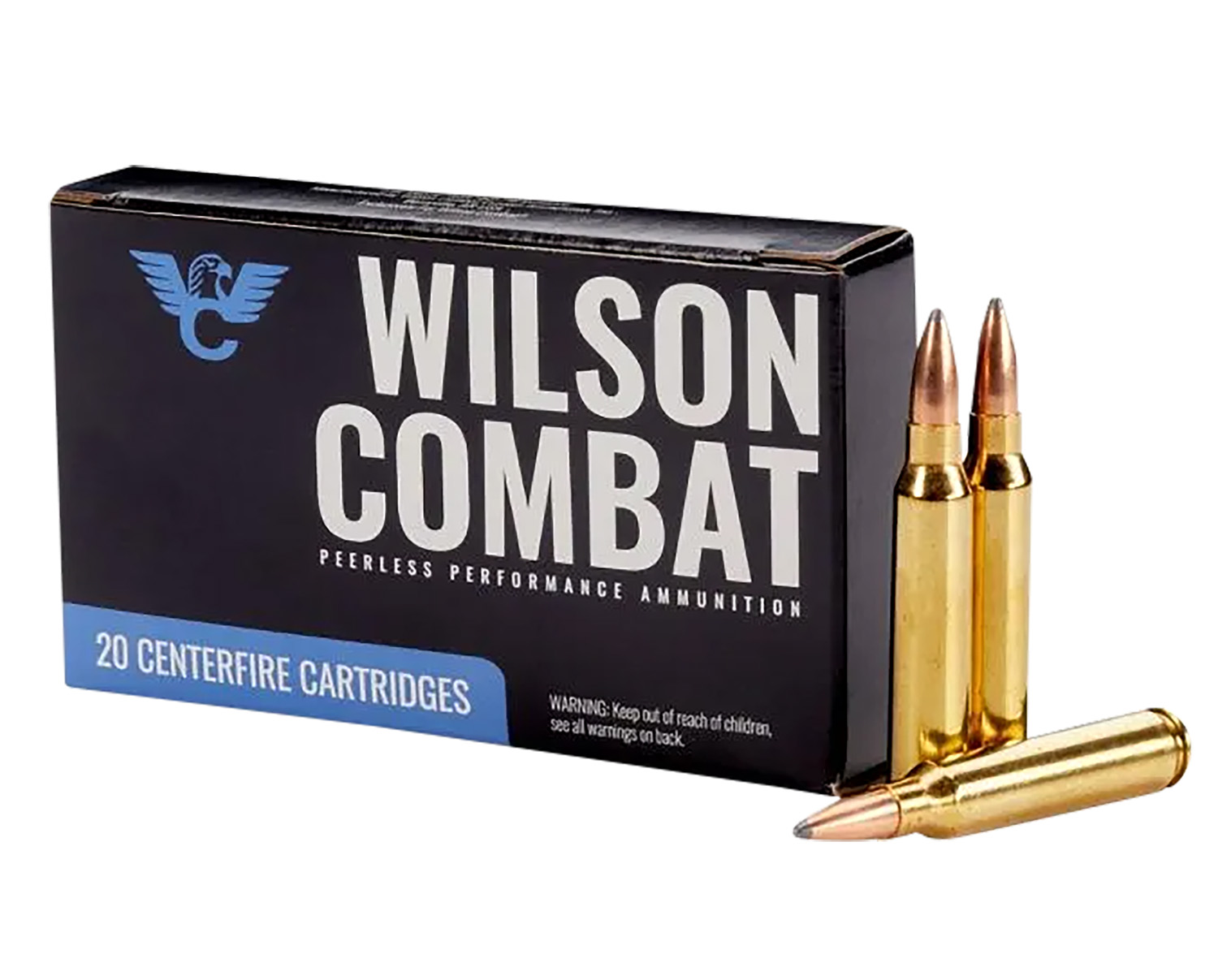 Wilson Combat A22365SBT 223Rem 65gr Sierra GameKing Spitzer Boat Tail 20 Per Box/10 Case