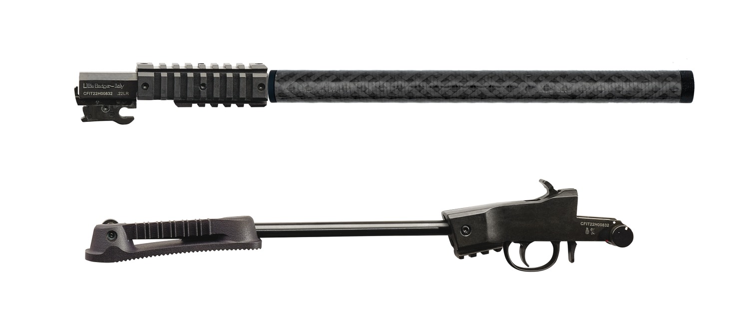 Chiappa Firearms 500281 Little Badger 22 LR 12+1 16.50" Threaded Carbon Fiber Shroud Barrel