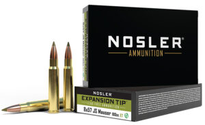 Nosler 40643 E-Tip  8mmMauser 180gr E Tip Lead Free 20 Per Box/10 Case