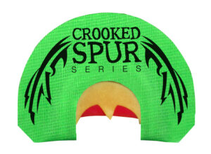 Foxpro CSMOUTHBACKWING Crooked Spur Back Wing Diaphragm Call Triple Reed Turkey Sounds Attracts Turkeys Green