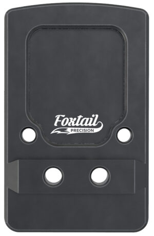 Foxtail Precision 100013 Rear Sight Dovetail Optic Adapter Plate for non MOS Glock  Black Anodized Glock Non MOS