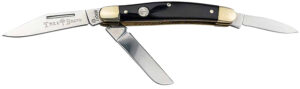 Boker 110857 Stockman Traditional Large Clip Point/Sheepsfoot/Spey Plain D2 Steel Blade Brown Jigged Bone Handle