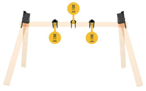 Caldwell 1215375 AR500 Plate Rack Kit 8" Yellow Steel Hanging 3 Plates
