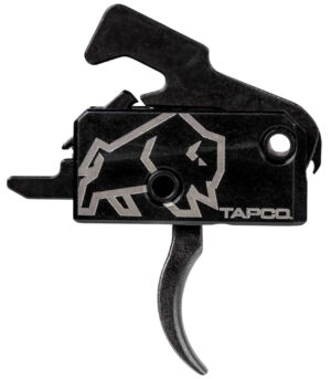 Tapco TAP22034  Rifle Trigger Black Curved Trigger Single-Stage Fits AR-15