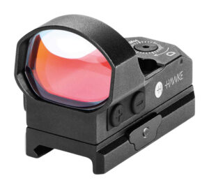 Hawke Sport Optics 12145 Reflex Sight  Black 1x34mm Illuminated Circle w/Red Dot Reticle Weaver Rail Mount