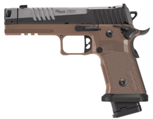 Sig Sauer P211 GTO Combat 9mm Coyote 23+1 4.40" Black Bull w/MACH3D 211F9GTOCBT