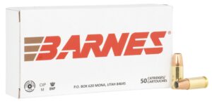 Barnes Bullets 32516   9mmLuger 124gr Sierra Jacketed Hollow Point 50 Per Box/10 Case
