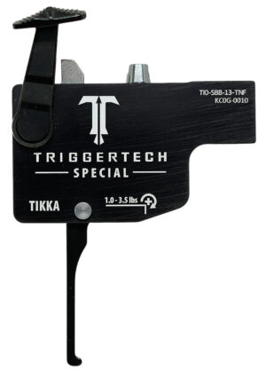 TriggerTech TI0SBB13TNF Diamond Black Flat Lever Fits Tikka Right Hand