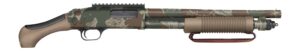 Mossberg 50632 590 AfterShock 12 Gauge 5+1 14.38" Rhodesian Brushstroke Camo Barrel & Receiver w/Picatinny Rail, FDE Aftershock Grip