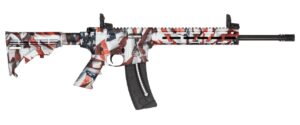 Smith & Wesson 14714 M&P15-22 Sport Flag 22 LR 25+1 16.50" Black Threaded Barrel, US Flag Cerakote Polymer Receiver w/Picatinny Rail, M-LOK Handguard, US Flag 6 Position CAR Polymer & AR Polymer Grip