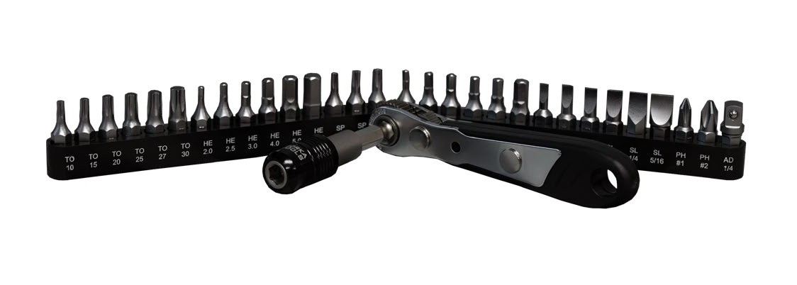 PROSHOT SCREWDRIVER BITS KIT INCLUDES RATCH AUTOLOCK BIT HOLDER AND 29 S2 BITS SBK