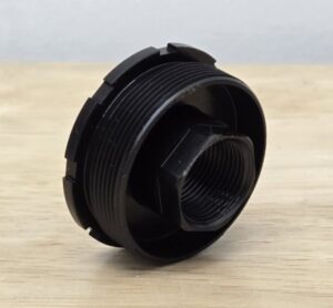 BOSS BOSS 5/8X24 STAINLESS  DIRECT THREAD HUB ADAPTER BLACK MNT-58-SS-BLK